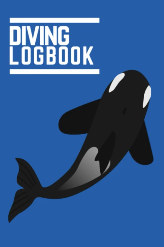 Diving Logbook: scuba diver log book with orca design - 100 dives