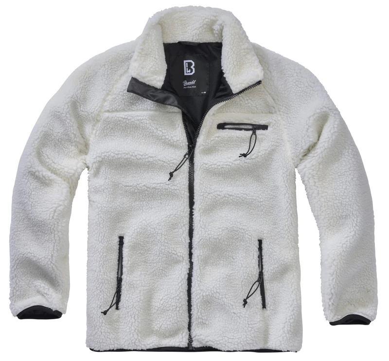 Brandit Teddyfleece Jacket, color: white, size: XL
