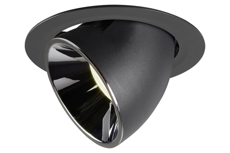 SLV Recessed Ceiling Light NUMINOS GIMBLE XL/LED Spotlight, floodlight, Ceiling Light, recessed Light, Indoor Lighting / 4000K 37.4W 3750lm Black 55 Degrees - Image 1