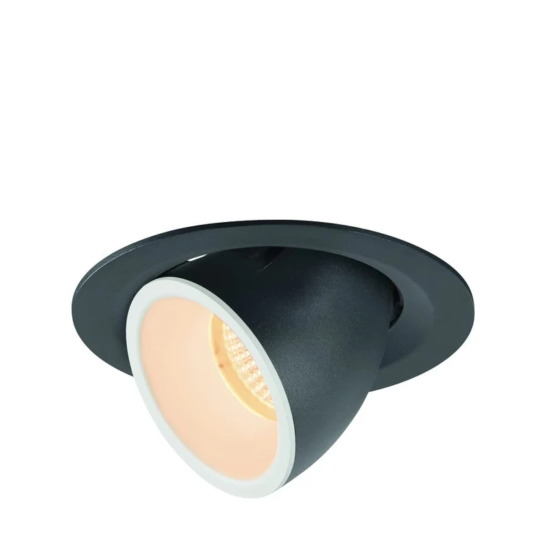 SLV Recessed Ceiling Light NUMINOS GIMBLE M/LED Spotlight, floodlight, Ceiling Light, recessed Light, Indoor Lighting / 2700K 17.5W 1600lm Black 20 Degrees