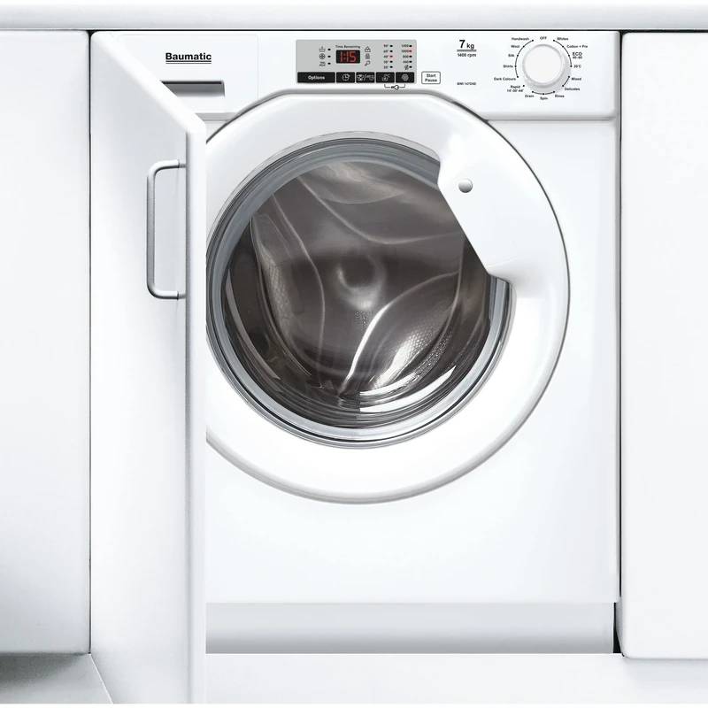 Baumatic BWI147D4E Integrated 7kg Washing Machine with 1400 rpm - White - D Rated