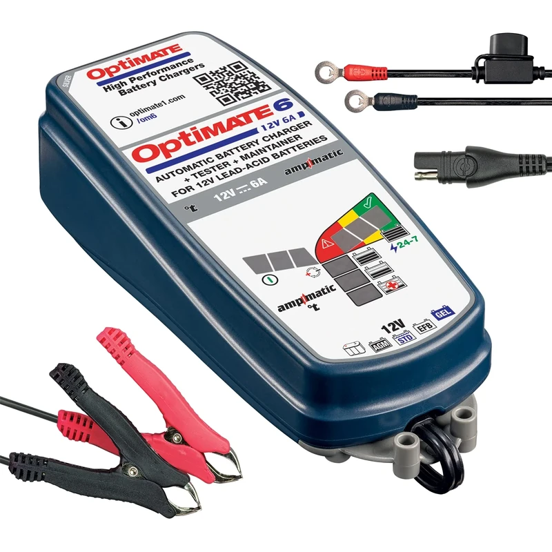 TECMATE OPTIMATE 6 AMPMATIC 6A BATTERY CHARGER (Ref TM360)