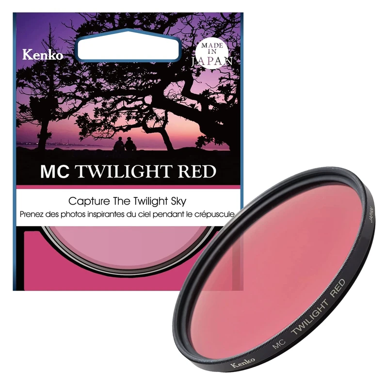 Kenko Photography effect filter MC Twilight Red 82mm, Colour enhanced, for landscape shooting