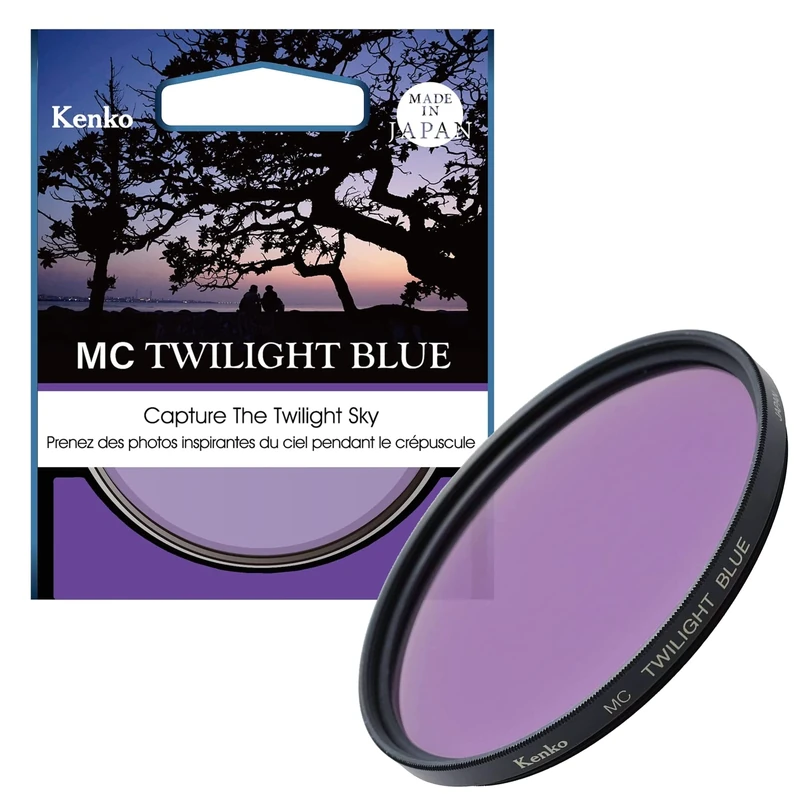 Kenko Photography effect filter MC Twilight Blue 72mm, Colour enhanced, for landscape shooting