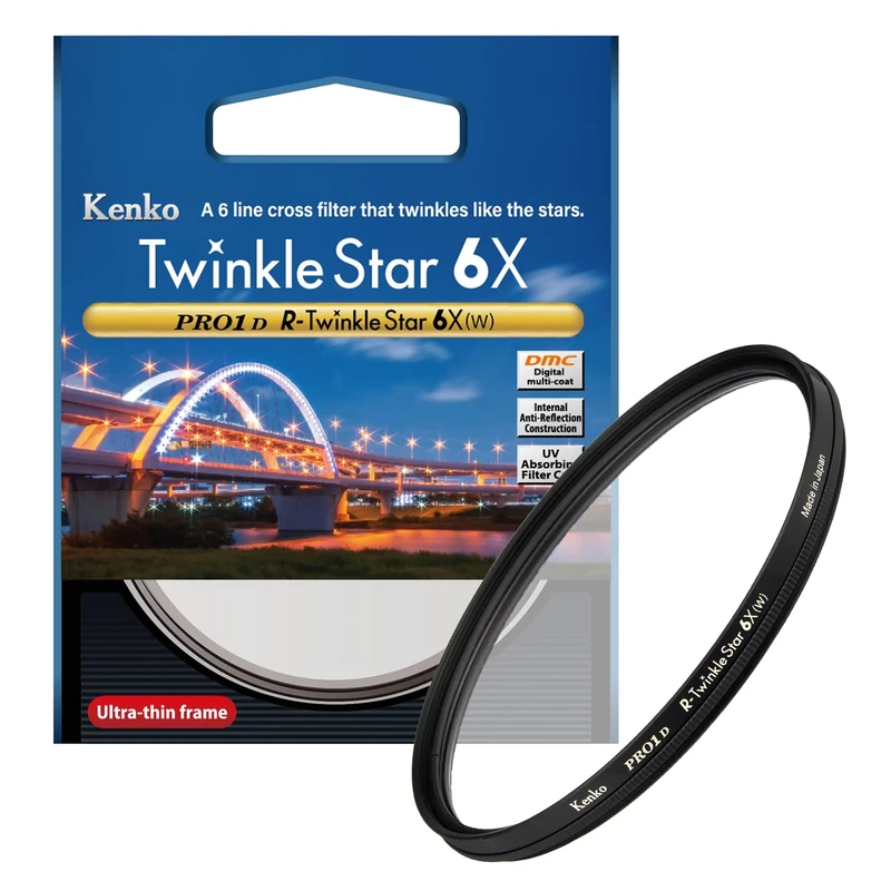 Kenko Cross effect filter PRO1D R-Twinkle Star 6x ø82mm, 6-line, Low profile