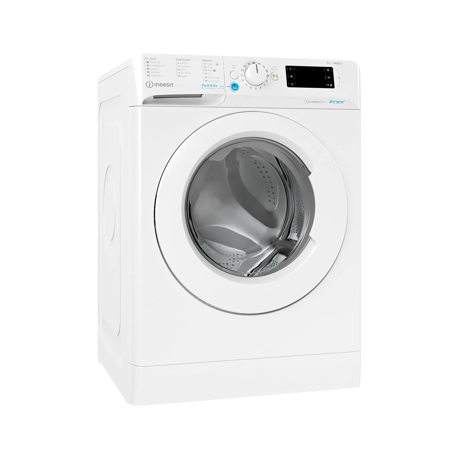 Indesit Innex 9kg 1400rpm Freestanding Washing Machine - White