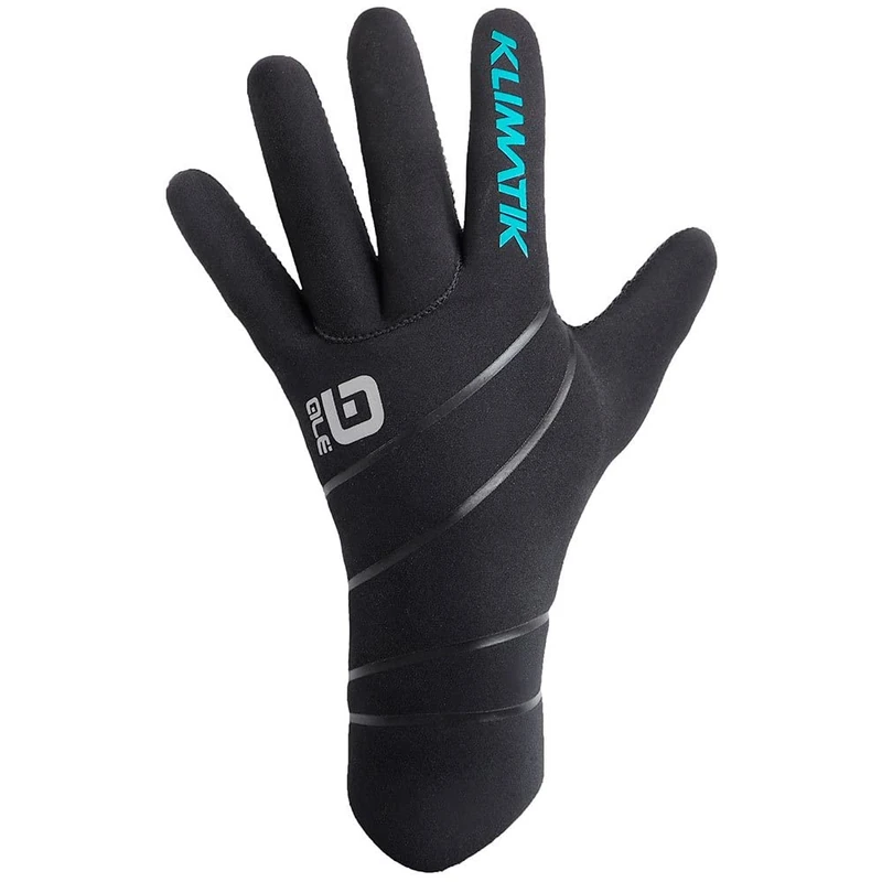 Alé Cycling Unisex Klimatik Neoprene Plus Winter Cycling Gloves, Black, XS/S