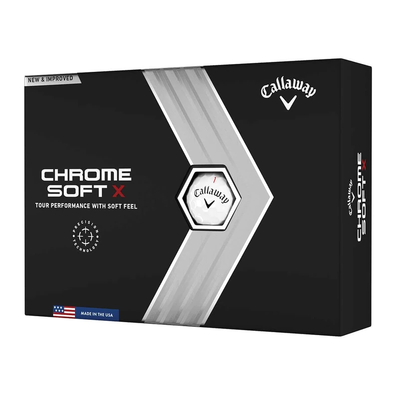 Callaway Golf Chrome Soft X Golf Balls (2022 edition), White - Image 1