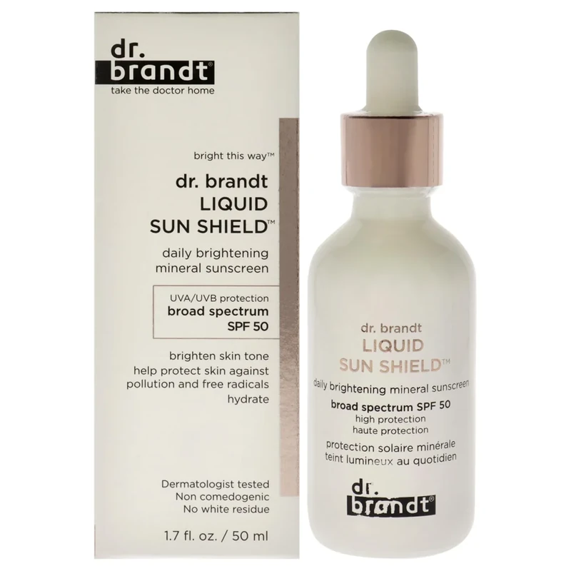 Dr. Brandt Liquid Sun Shield SPF 50 Sunscreen For Unisex 1.7 oz Sunscreen