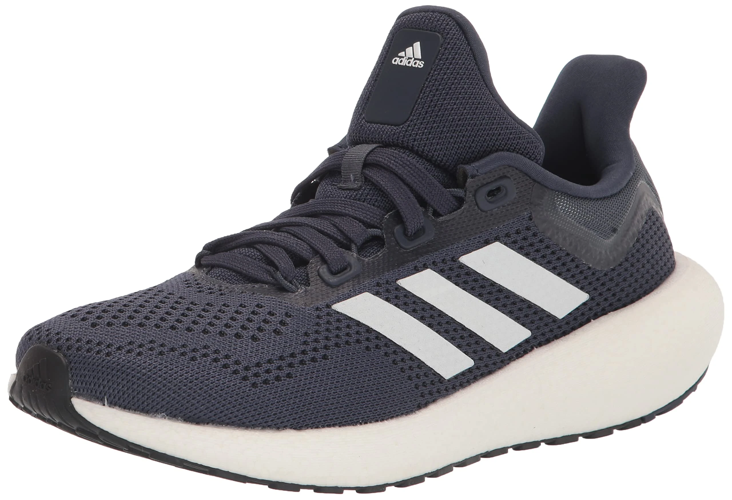 adidas Unisex-Adult Pureboost 22 Running Shoe, Shadow Navy/White/Black, 10.5 Women/8.5 Men