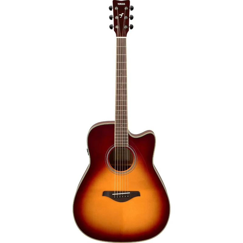 Yamaha FGC-TA TransAcoustic Dreadnought Guitar - Brown Sunburst