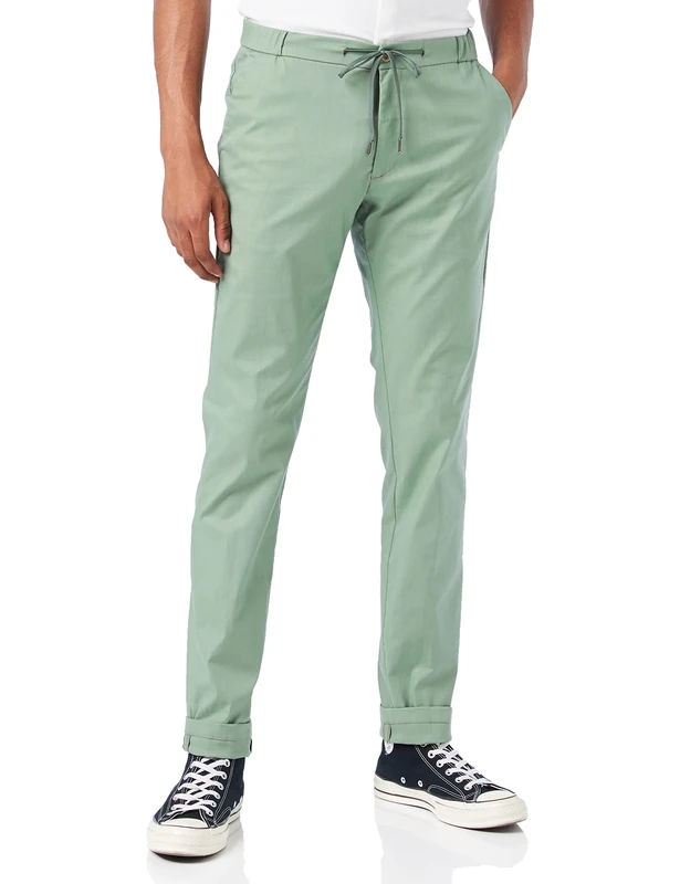 Hackett Men's Perfect Chino Casual Pants, 8MNSEA Spray, 29 - Image 1