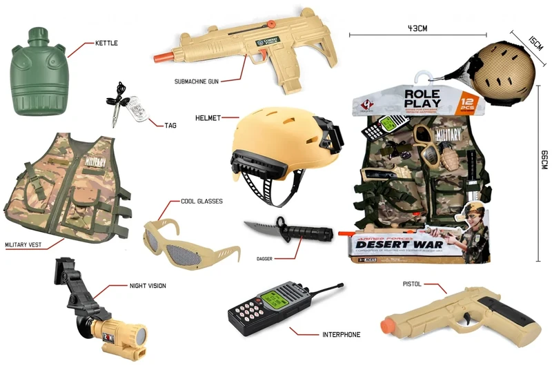 Desert War - Military Costume Set (520225) - Image 1