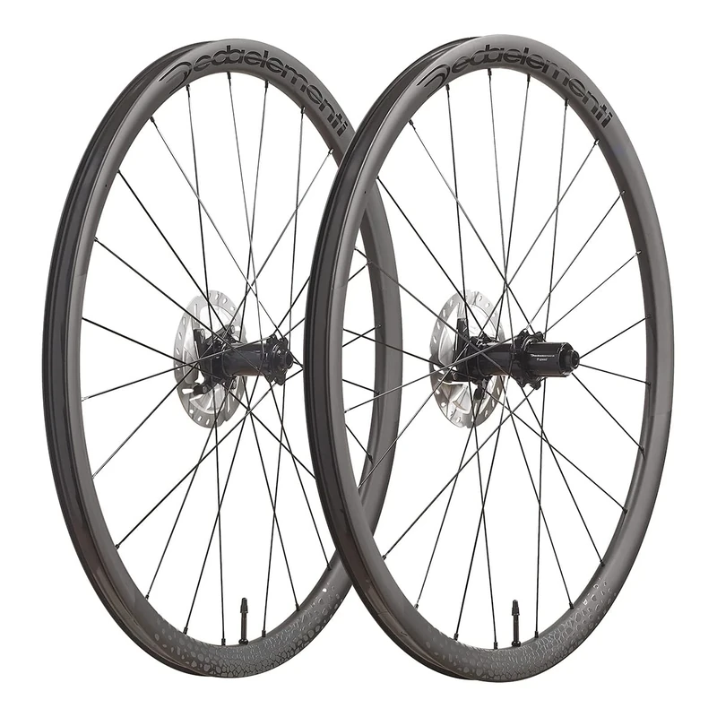 Deda Elementi Gera Gravel Carbon Wheelset, Polish On Black (PoB), Campagnolo Freehub