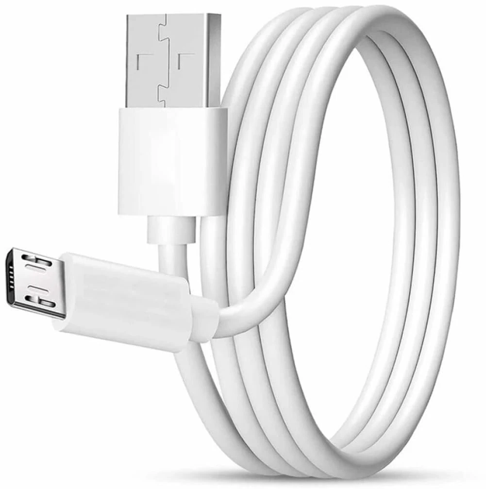USB-A to Micro USB Fast Charging Cable, 480Mbps Android Charger Compatible with Smartphones, MP3 Players, GPS, Printers, Digital Cameras PS4 | Supports Quick and Efficient Data Syncing (2m, White)