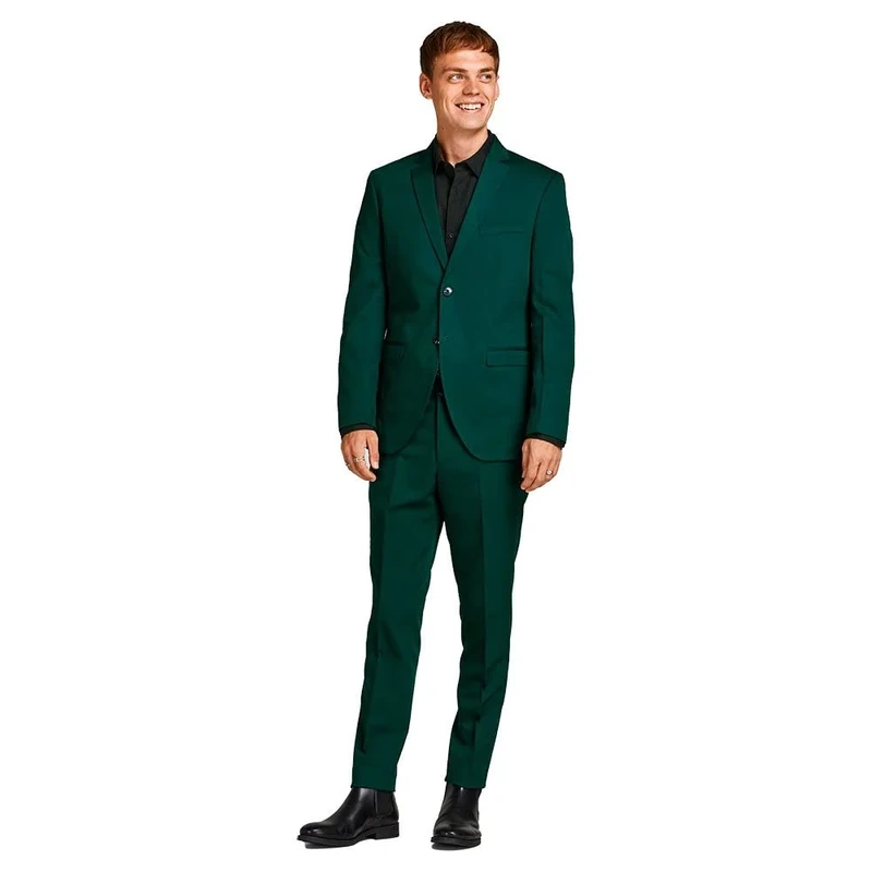 JACK & JONES Men's Jprfranco Suit Noos Suit, Darkest Spruce/Fit: Super Slim fit, 46