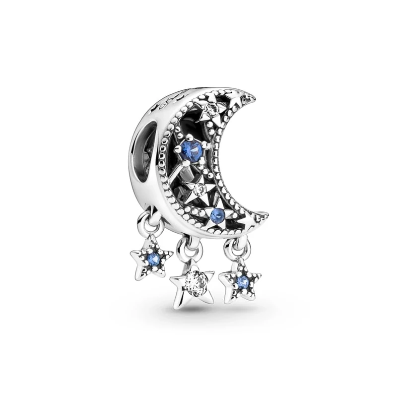 Pandora Star & Crescent Moon Charm- No Box