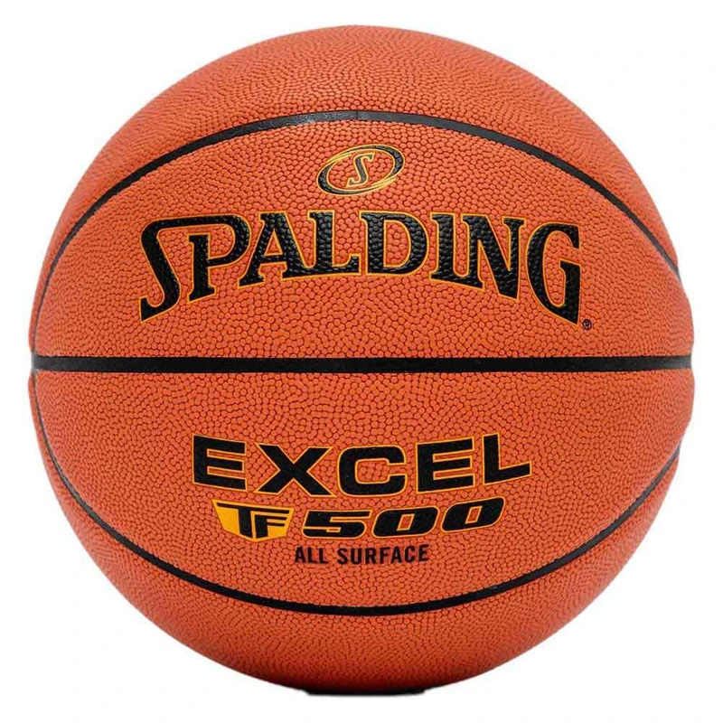 Spalding - Excel TF 500 - Basketball - Size 6 - Basketball - Certified Ball - Material ZK Composite - Indoor and Outdoor - Non-Slip - Excellent Grip