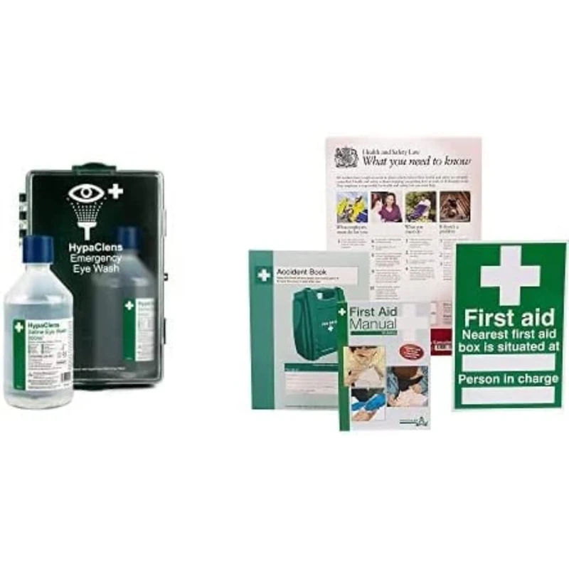 HypaClens Sterile Eye Wash Cabinet with HSE Compliance Supersize Kit - Image 1