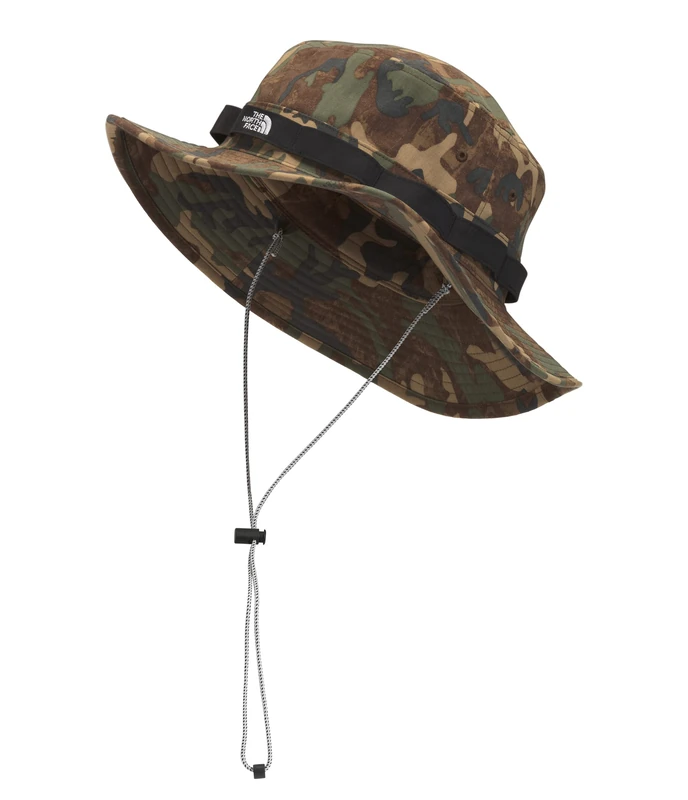 The North Face Class V Brimmer Hat Kelp Tan TNF Camo Print L/XL
