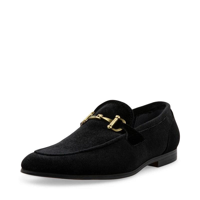Steve Madden Men's Madly Loafer, Black Velvet, 12.5 UK