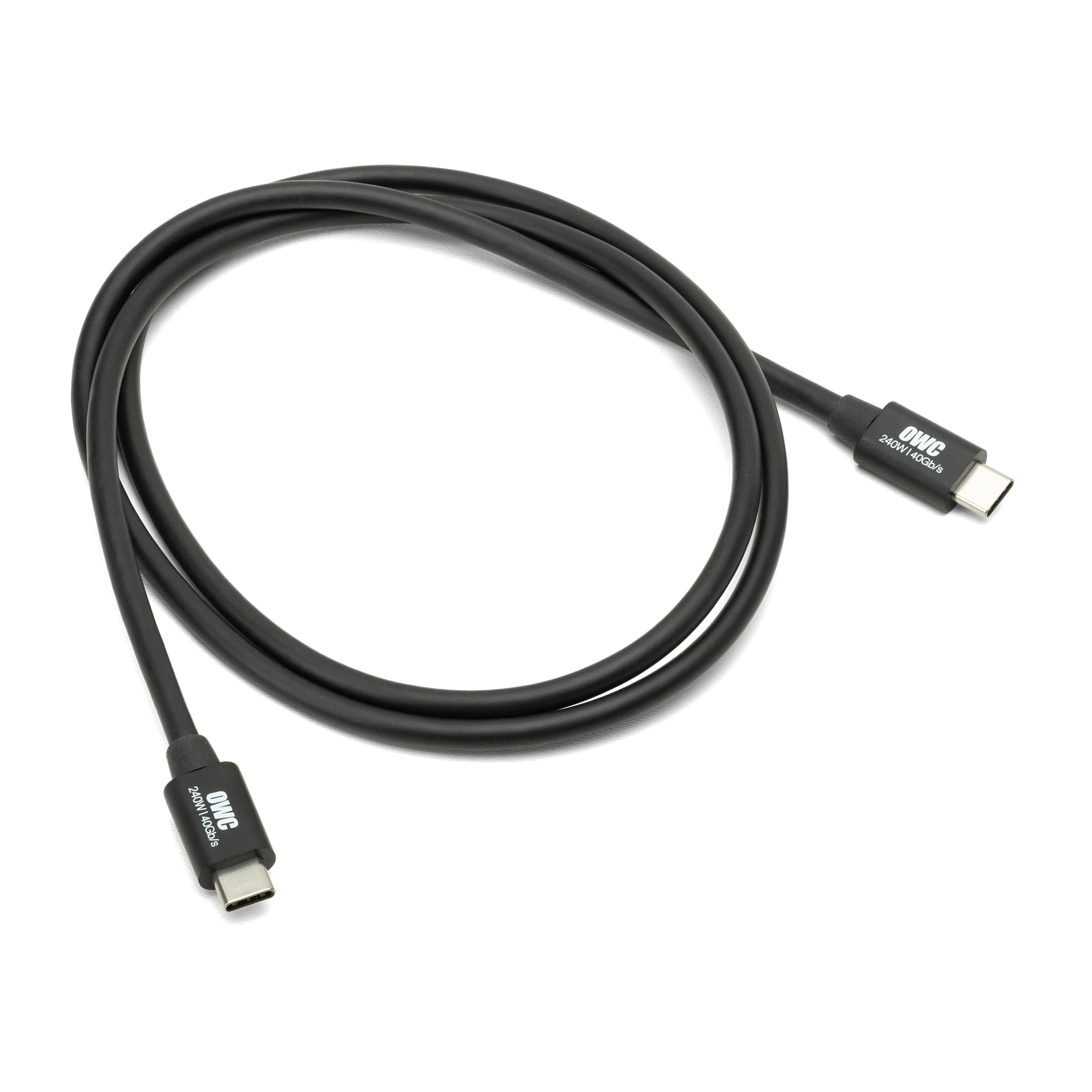OWC 1,0M Thunderbolt 4 / USB-C Cable - Universal and Full Capability for all Thunderbolt 3, Thunderbolt 4, USB-C, and USB4 devices
