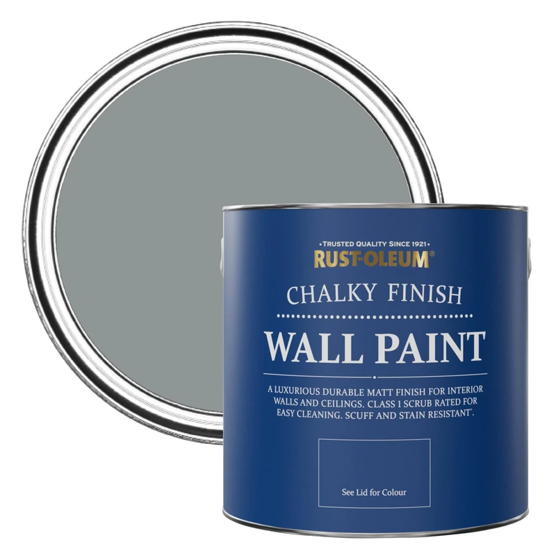 Rust-Oleum Dark Grey Matt Emulsion Wall Paint - Anthracite 2.5L
