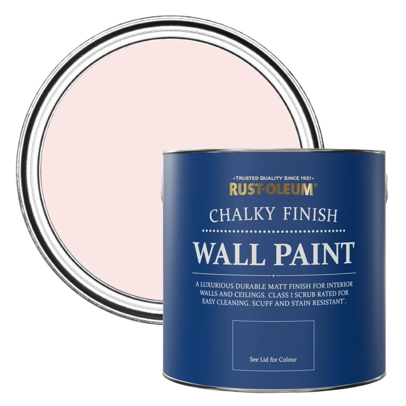 Rust-Oleum Pink Matt Emulsion Wall Paint - Strawberry Vanilla 2.5L