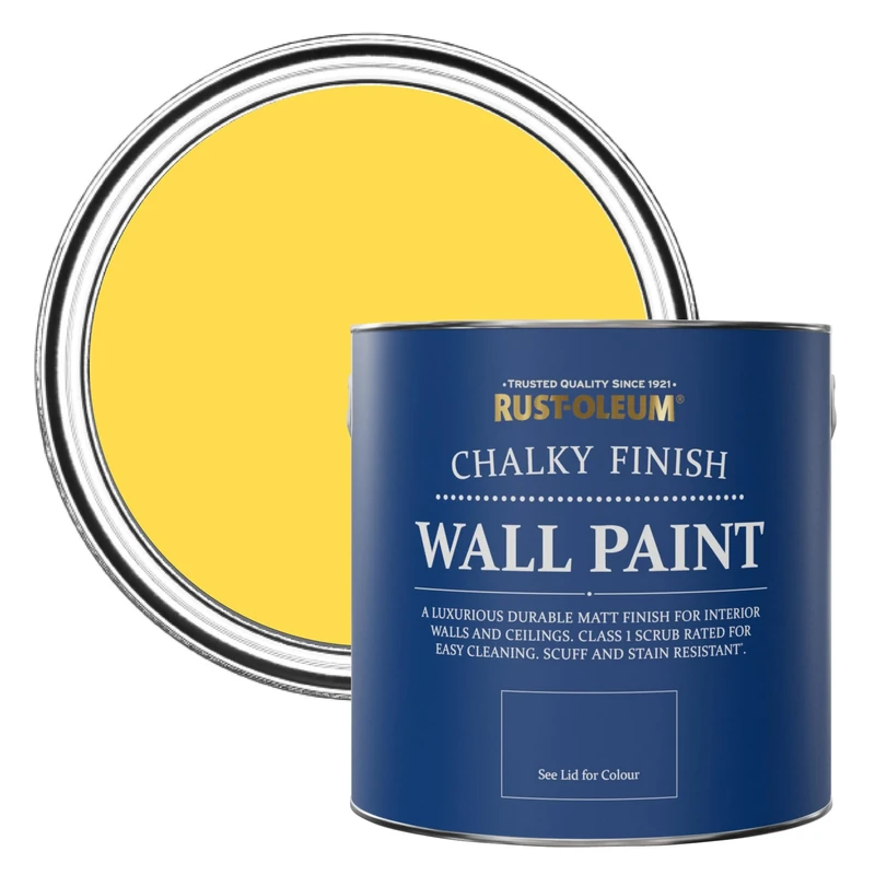 Rust-Oleum Yellow Matt Emulsion Wall Paint - Lemon Sorbet 2.5L