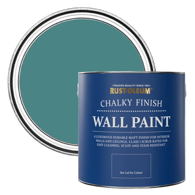 Rust-Oleum Blue Matt Emulsion Wall Paint - Peacock Suit 2.5L