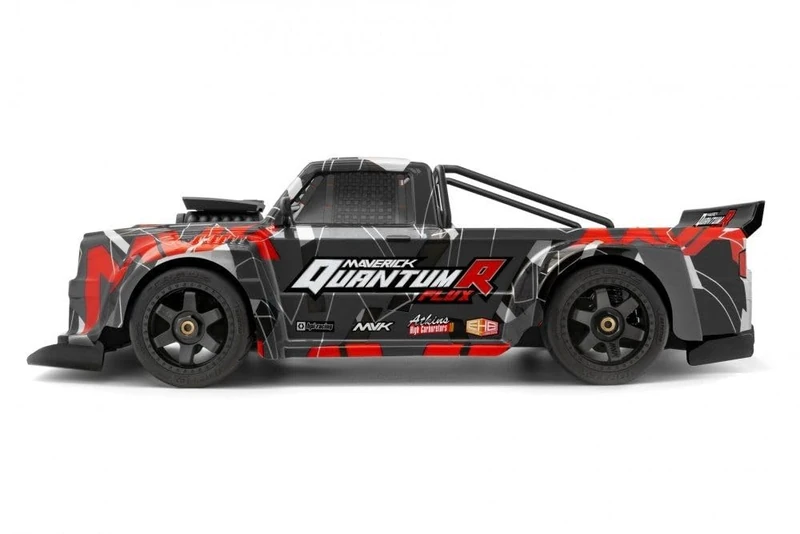 Maverick QuantumR Flux 4S Grey, Red Brushless 1:8 RC Model Car, Electric Sports Car, 4-Wheel Drive (4W