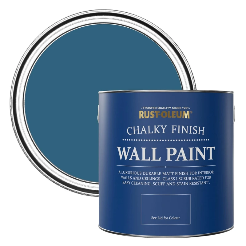 Rust-Oleum Blue Matt Emulsion Wall Paint - Cobalt 2.5L