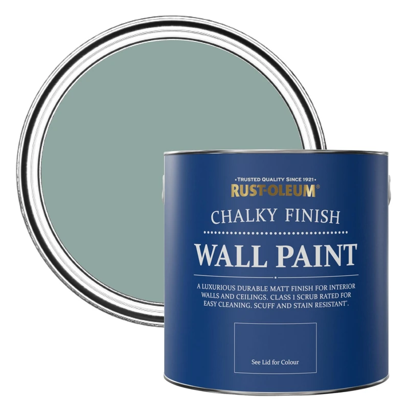 Rust-Oleum Blue Matt Emulsion Wall Paint - Gresham Blue 2.5L