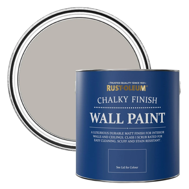 Rust-Oleum Dark Grey Matt Emulsion Wall Paint - Gorthleck 2.5L - Image 1