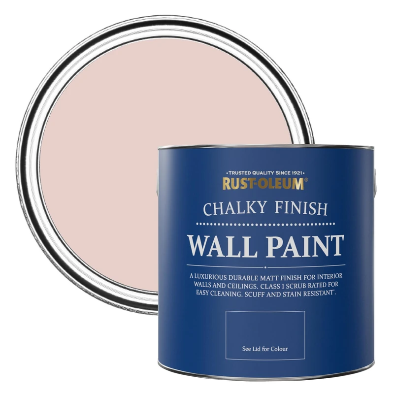 Rust-Oleum Pink Matt Emulsion Wall Paint - Pink Champagne 2.5L
