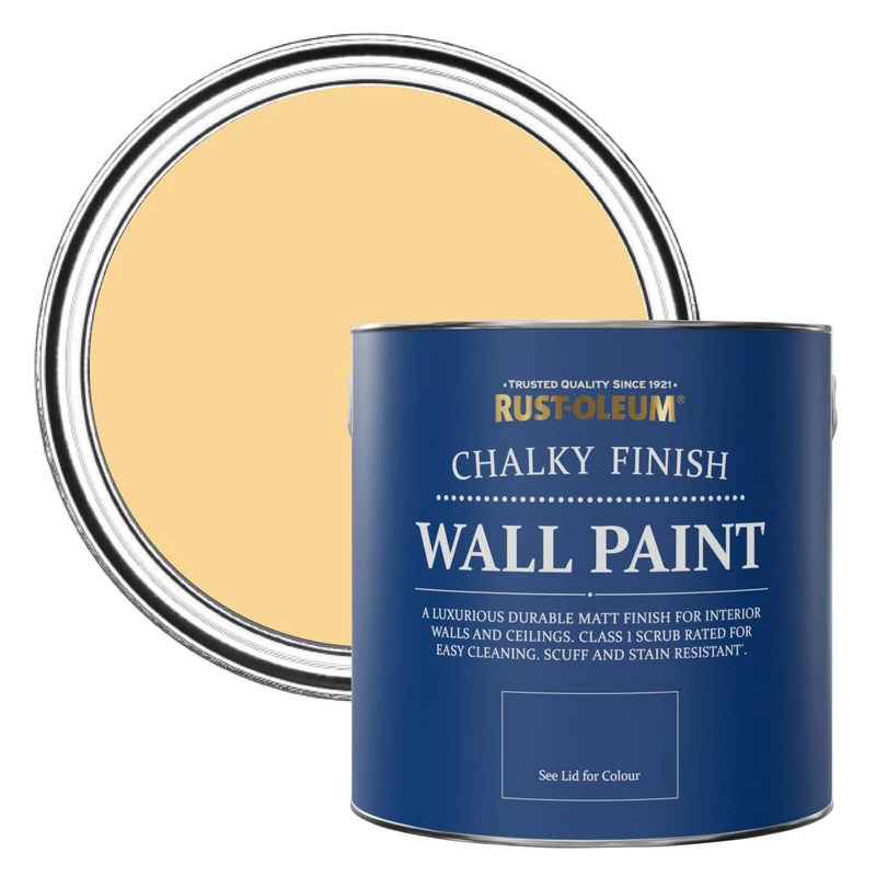 Rust-Oleum Yellow Matt Emulsion Wall Paint - Mustard 2.5L
