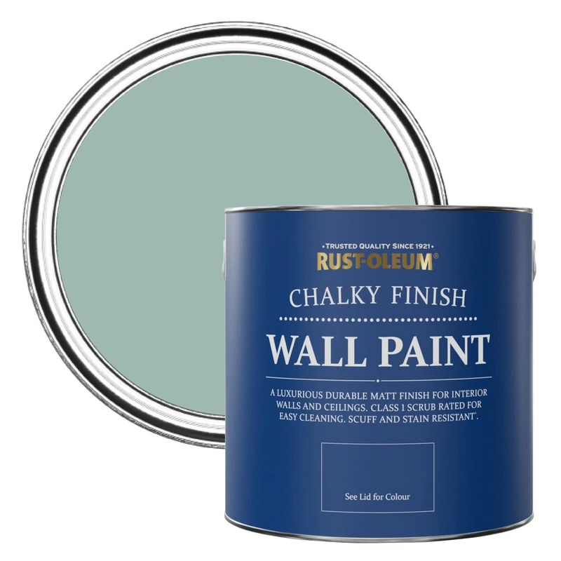 Rust-Oleum Blue Matt Emulsion Wall Paint - Coastal Blue 2.5L