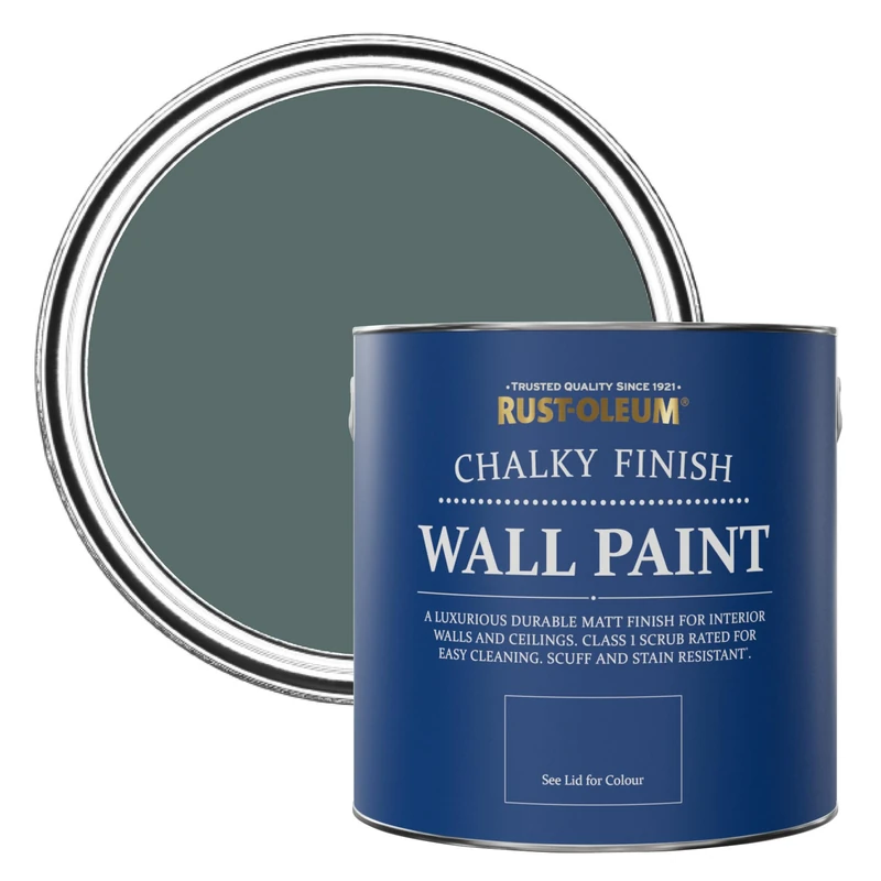 Rust-Oleum Green Matt Emulsion Wall Paint - Deep Sea 2.5L