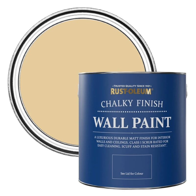 Rust-Oleum Yellow Matt Emulsion Wall Paint - Sandstorm 2.5L