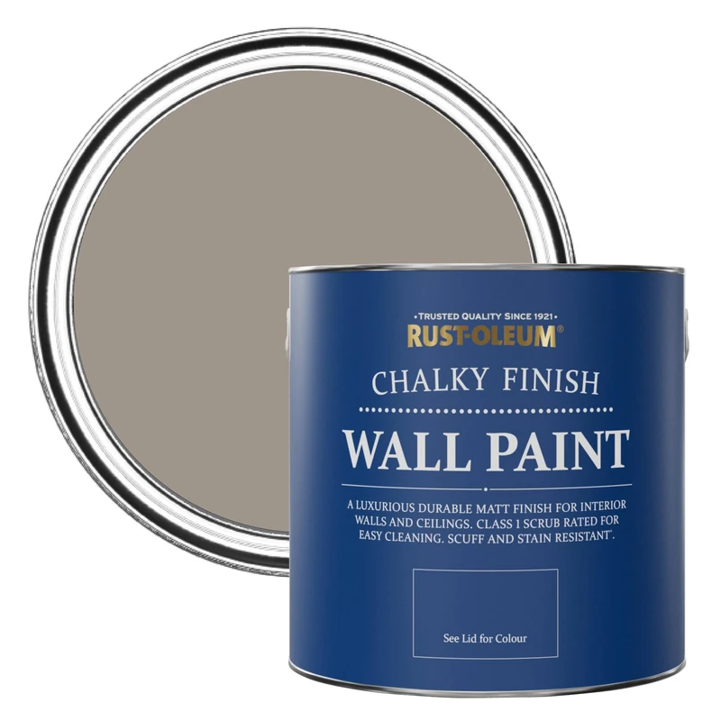 Rust-Oleum Brown Wall and Ceiling Paint in a Chalky Matt Finish - Whipped Truffle 2.5L