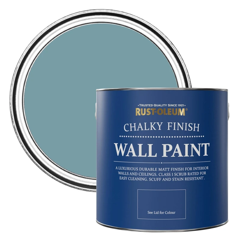 Rust-Oleum Blue Matt Emulsion Wall Paint - Pacific State 2.5L