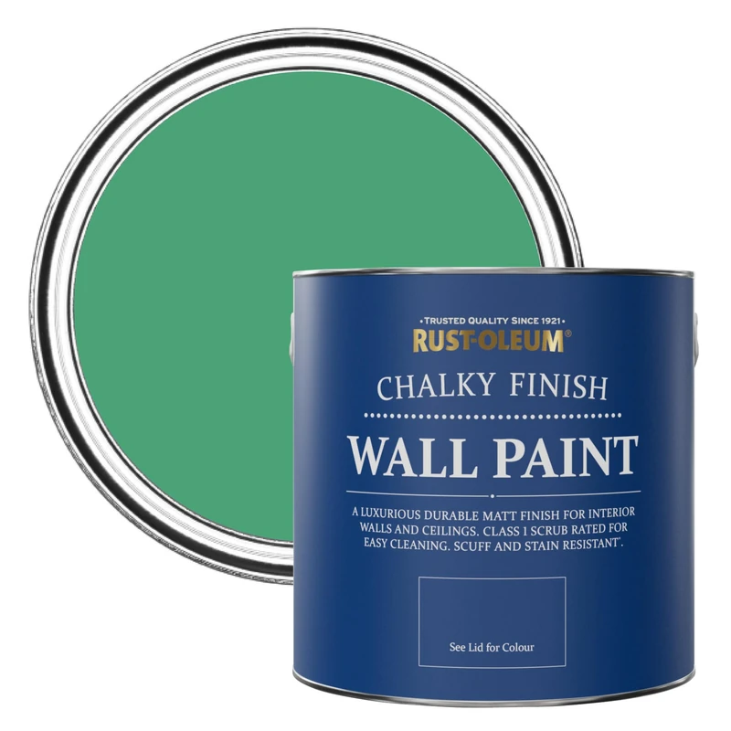 Rust-Oleum Green Matt Emulsion Wall Paint - Emerald 2.5L