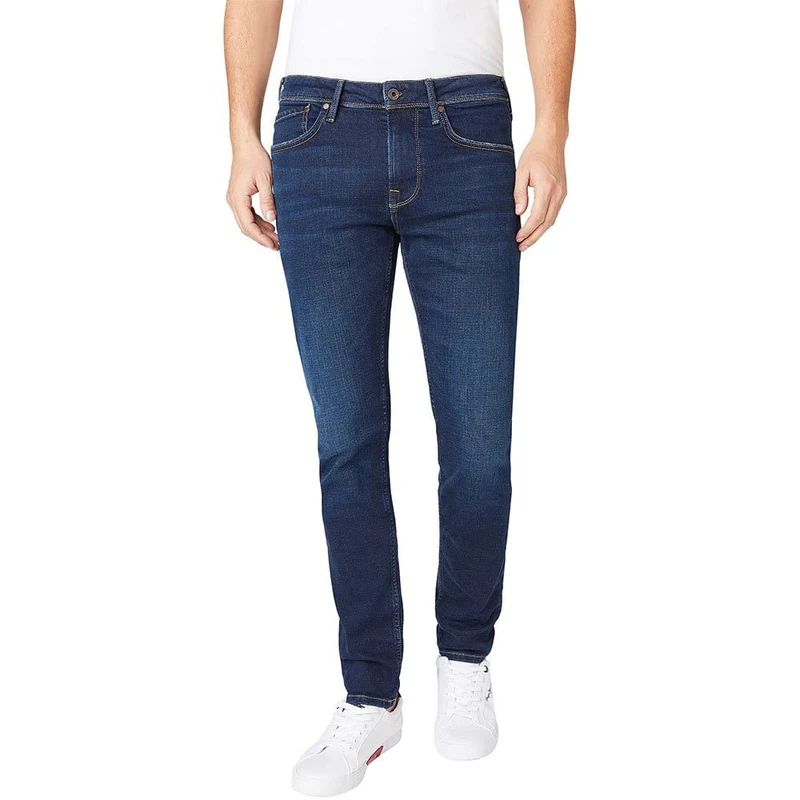 Pepe Jeans Stanley Men's Jeans Regular Fit Regular Rise Denim, Blue (Denim-vx2), 40W / 34L