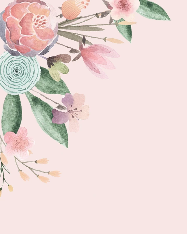 Komar Non-Woven Photo Wallpaper Fleur Bisou - Size: 200 x 250 cm (Width x Height) - Wallpaper Design Living Room Wall Decoration Bedroom Flowers Floral - LJX4-016