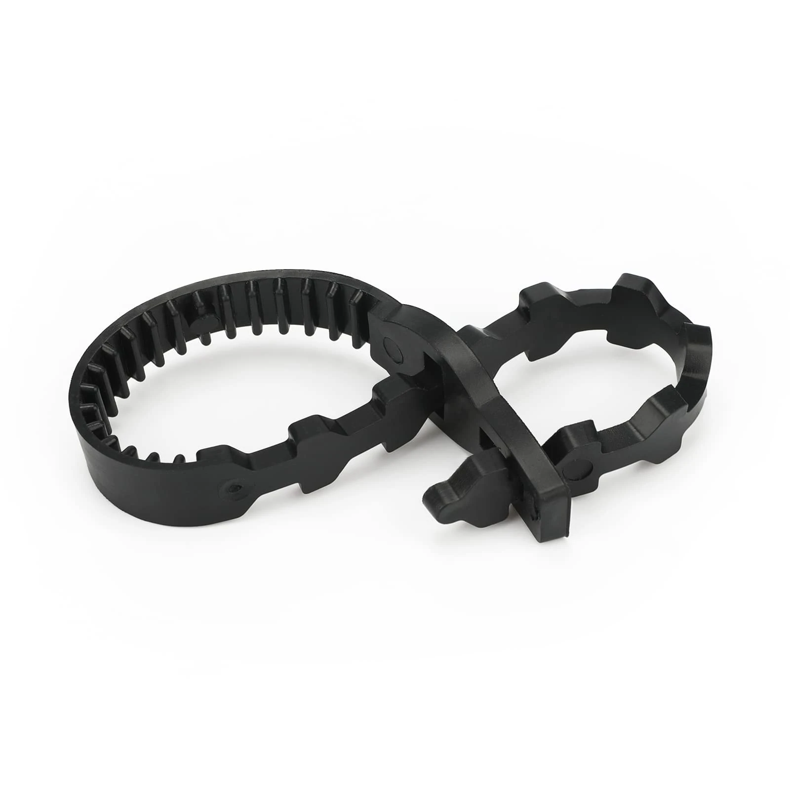 KINGLAKE 10Pcs 30cm Black Tree Ties Straps Supports Heavy Duty Shrub Ties Adjustable Interlock Garden Tree Ties for Shrub Rose Tree Plant Support