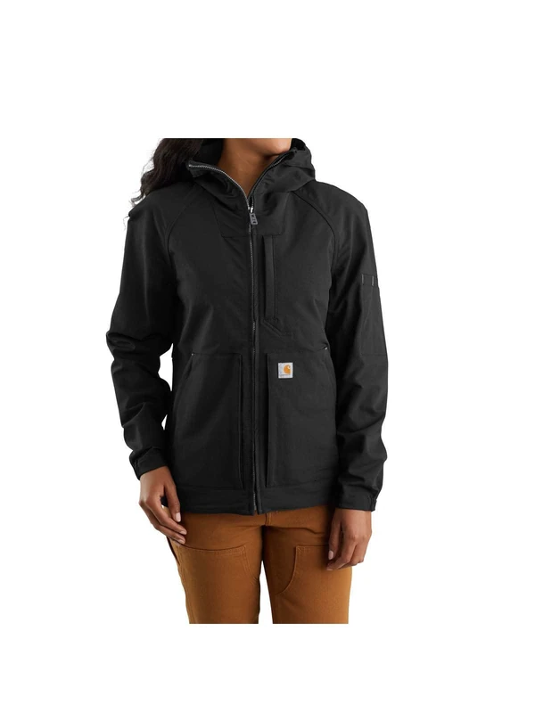 Carhartt, Women's, Super Dux™ Relaxed Fit Lightweight Hooded Jacket, Black, XS
