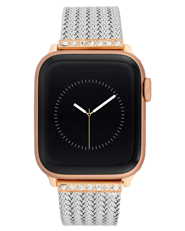 Anne Klein Fashion Chain Bracelet for Apple Watch, Secure, Adjustable, Apple Watch Replacement Band, Fits Most Wrists