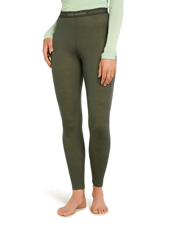 Icebreaker Women's Everyday Gym Leggings - Women Sports & Workout Leggings - 100% Merino Wool Base Layer - Loden, XS