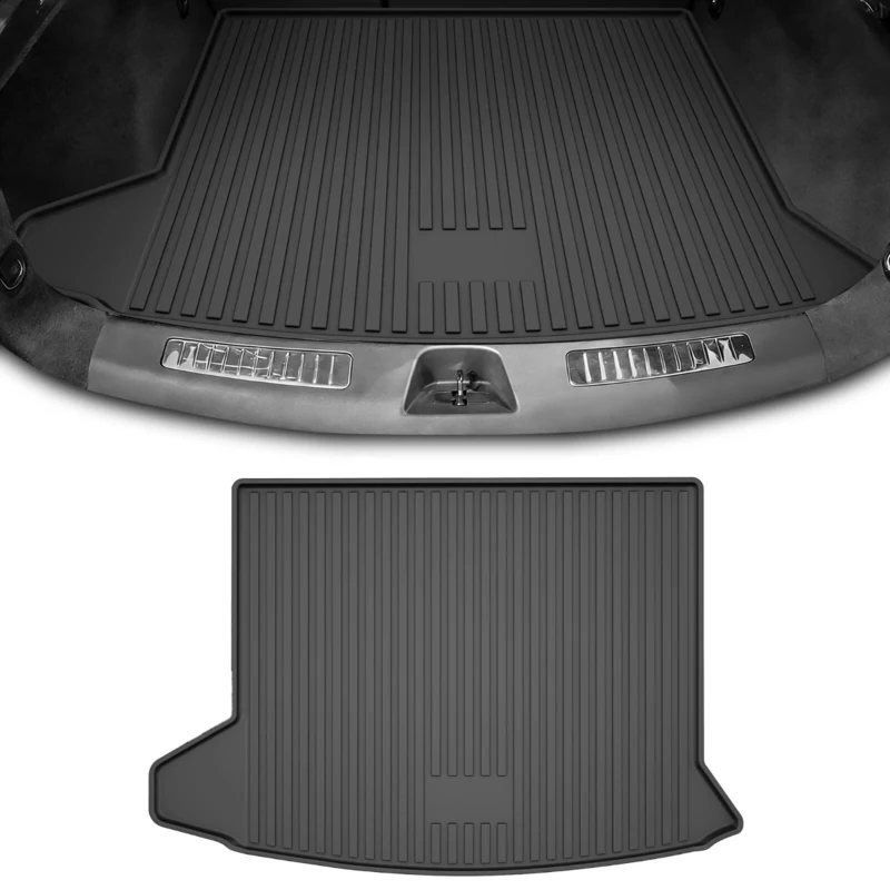 All Weather Custom Fit Cargo Liner for Cadillac,2nd Row 3D Waterproof Durable Odorless Cargo Mat,Trunk Liner for 2019-2022 Cadillac XT4, Black