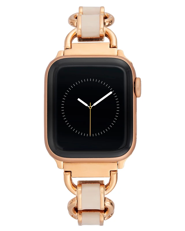 Anne Klein Mesh Fashion Band for Apple Watch, Secure, Adjustable, Apple Watch Replacement Band, Fits Most Wrists